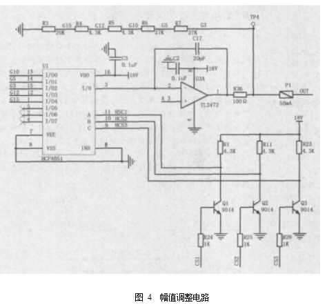 圖 4  幅值調(diào)整電路