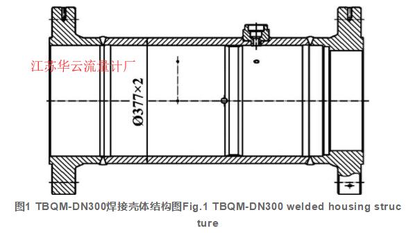 圖1 TBQM-DN300焊接殼體結(jié)構(gòu)圖Fig.1 TBQM-DN300 welded housing structure